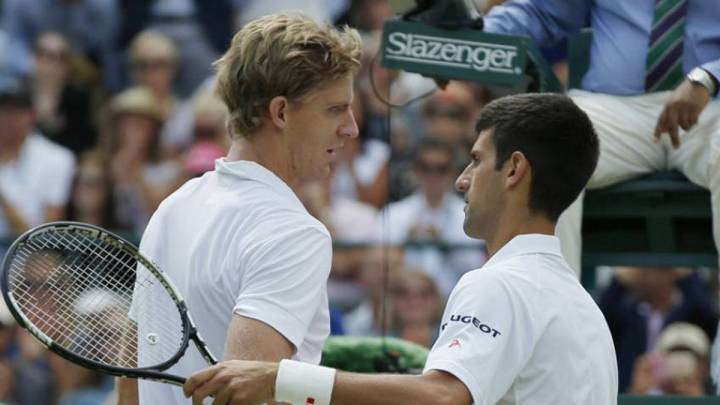 Kevin Anderson y Novak Djokovic.