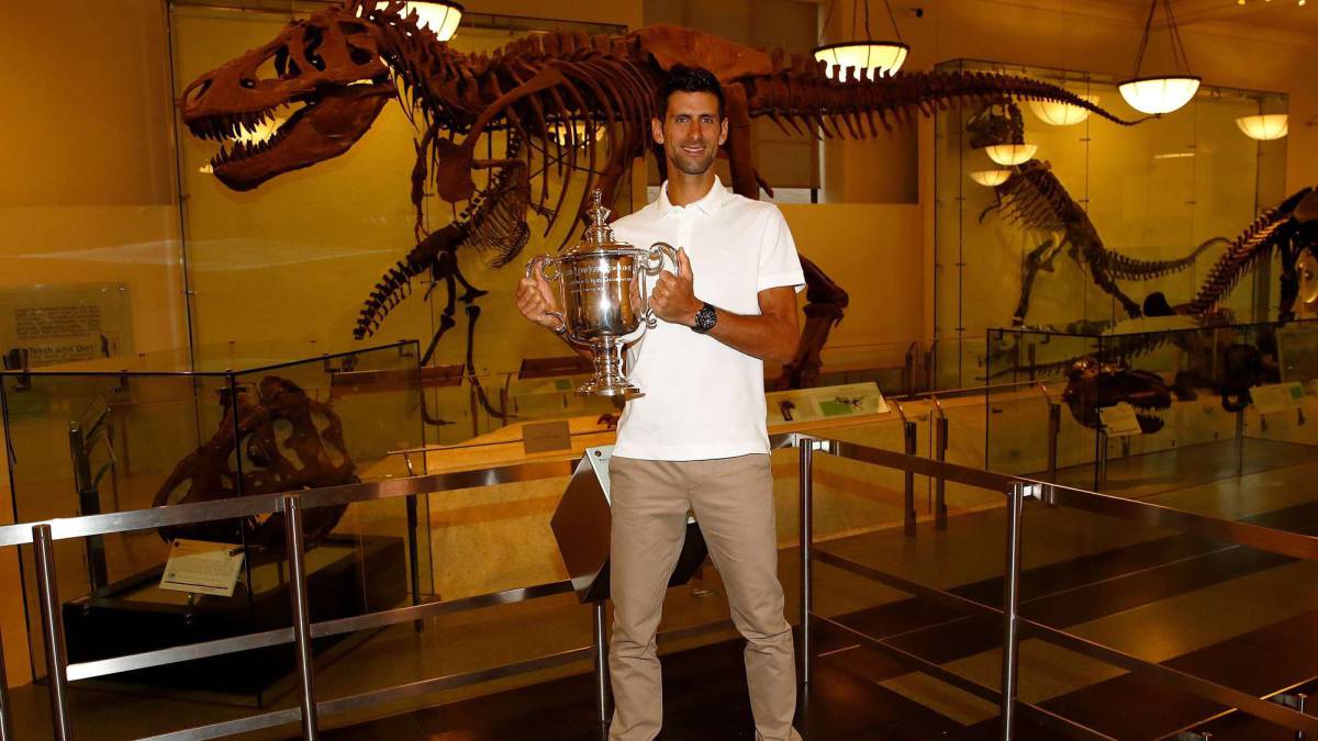 Novak Djokovic, en el Museo de Historia.