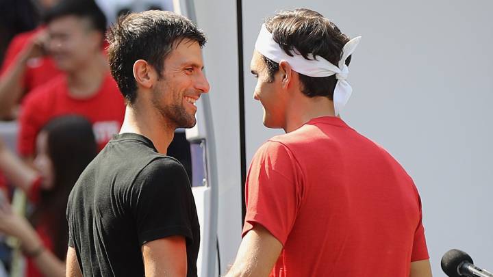Novak Djokovic y Roger Federer