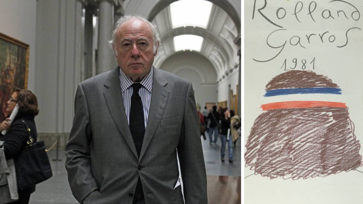 Eduardo Arroyo y bsu cartel de Roland Garros