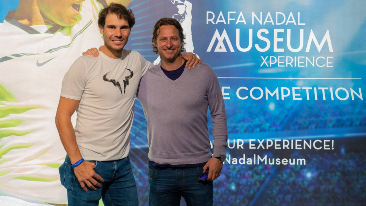 Rafa Nadal, con David Nalbandian