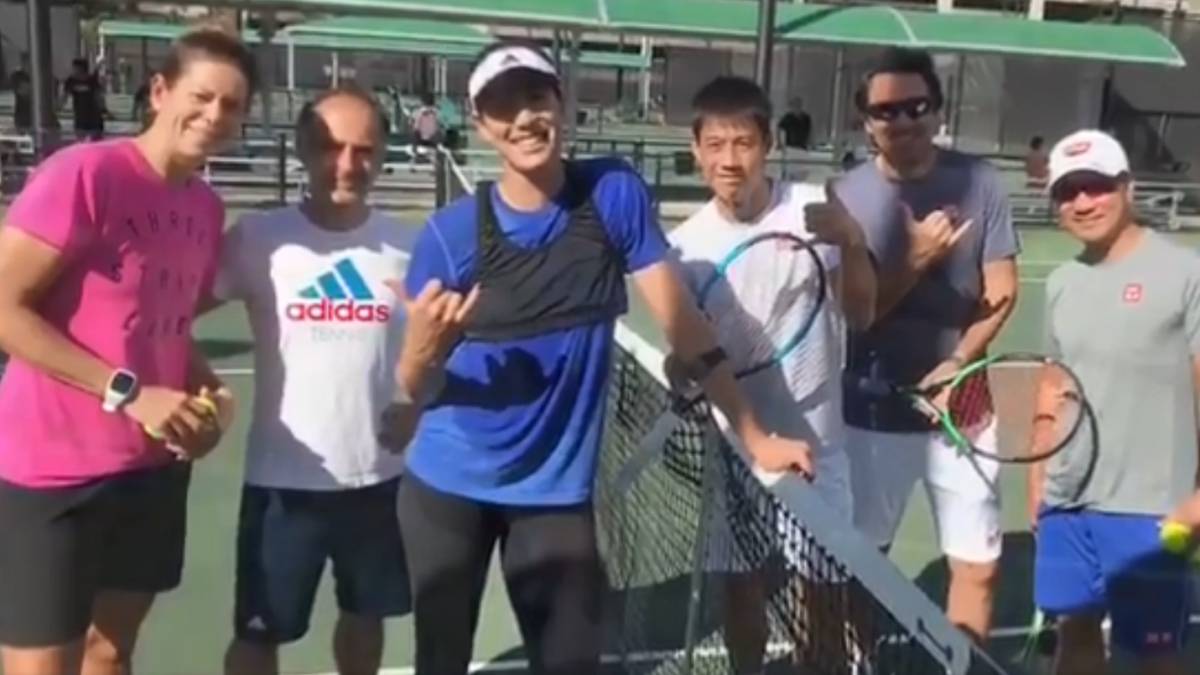 Muguruza ya mira a Australia: se entrena en Hawaii con Nishikori