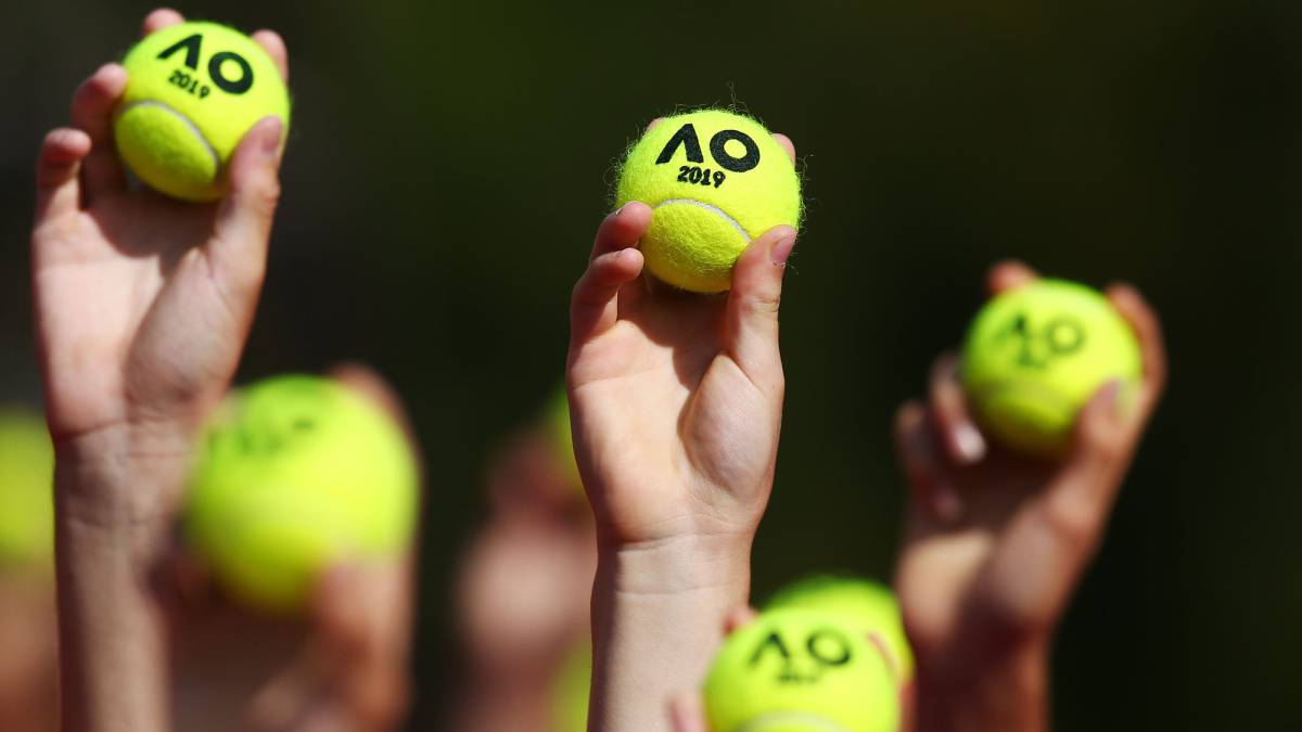 Las pelotas del Abierto de Australia.