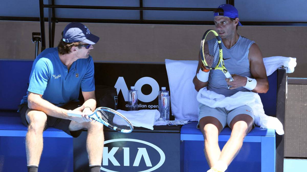 Nadal y Moyá, en Melbourne.