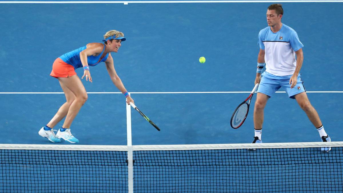 María José Martínez Sanchez, con Neal Skupski
