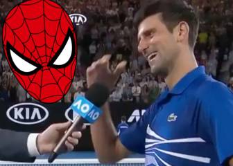 Djokovic, su hijo de 4 años y Spider-Man: la anécdota que encantó al público de Australia