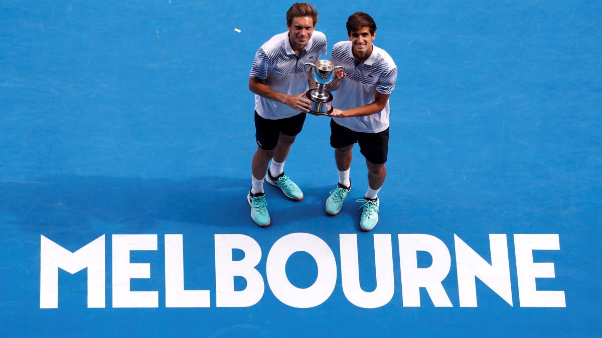 Pierre-Hugues Herbert y Nicolas Mahut.