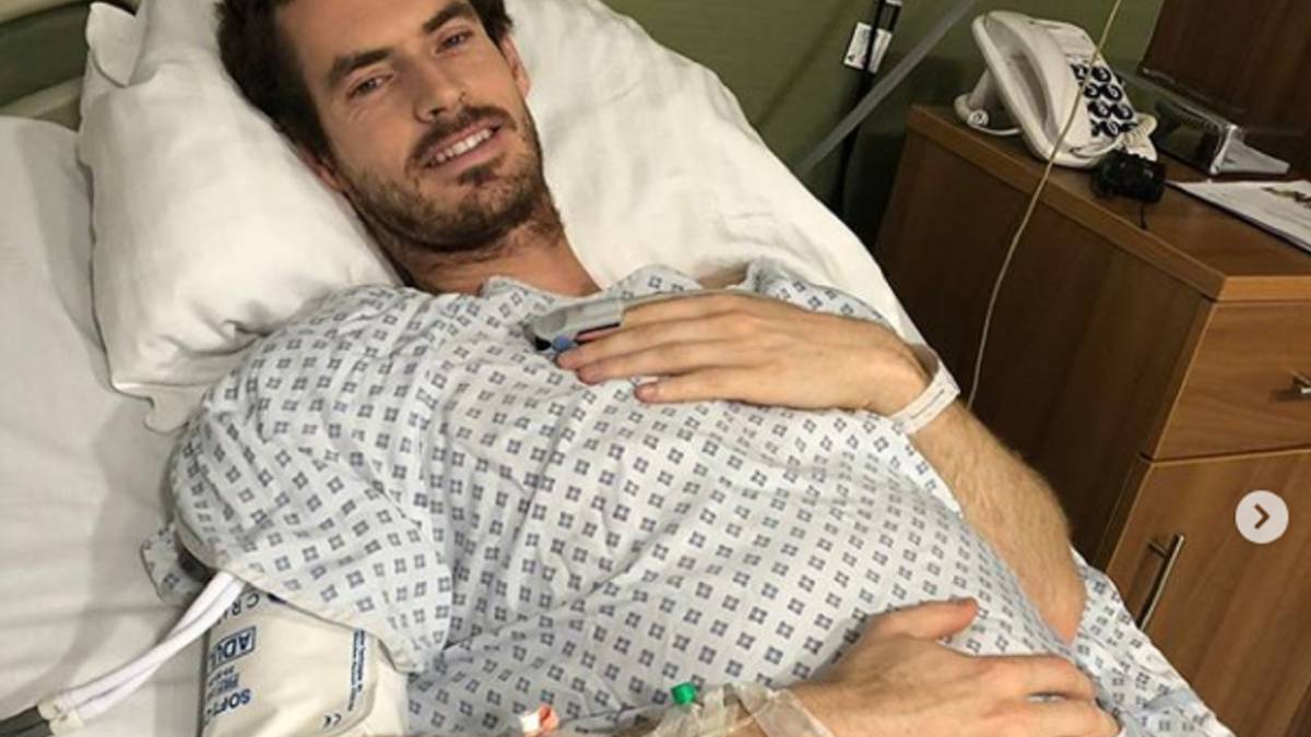 Andy Murray descansa tras la operación de cadera a la que se cometió en Londres.
