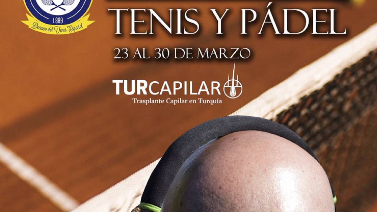 Cartel Promocional del I Torneo Turcapilar de Tenis y Pádel.