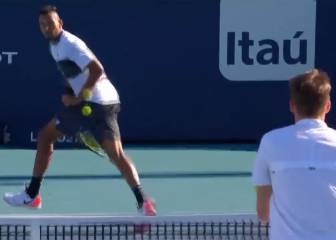 El surrealista punto de Kyrgios y Bublik: parece una exhibición