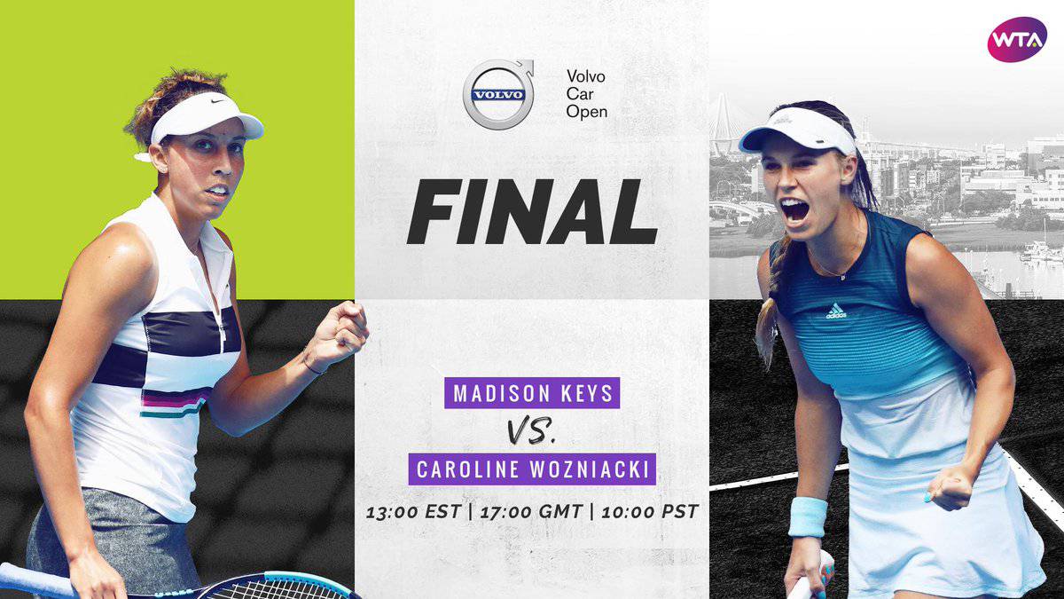 Wozniacki y Keys lucharán por el título en Charleston