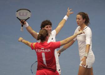 Una gran Carla Suárez devuelve a España al Grupo Mundial