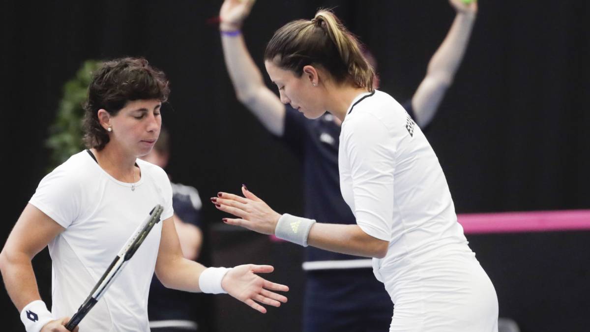 Muguruza: "Carla ha jugado increíble, nos dio la oportunidad"