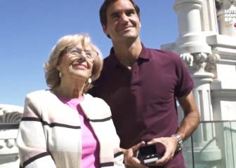 Carmena le enseña los encantos de Madrid... ¡a Federer!