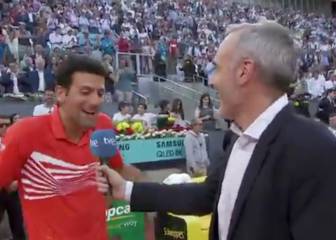 Imperdible: Djokovic ganándose a Madrid para siempre con una frase final en español genial