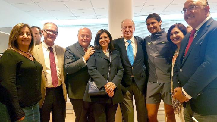 Rafa Nadal: cena con el rey emérito y al hotel