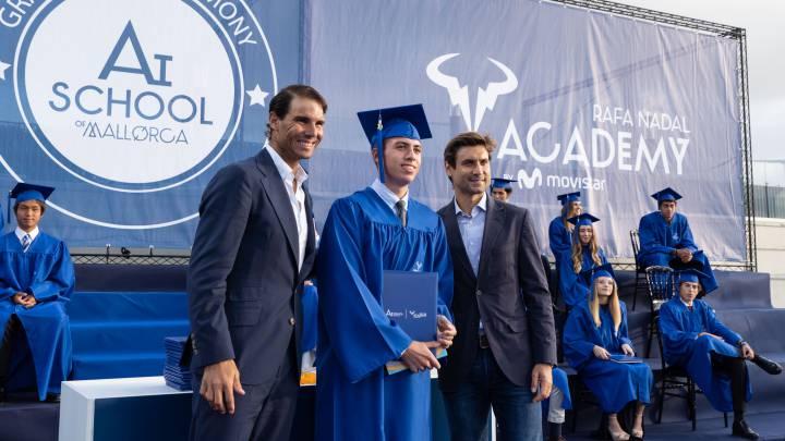 Nadal y Ferrer, en la graduación de Rafa Nadal Academy