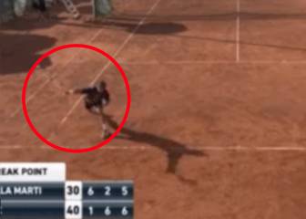 Spanish tennis player throws utterly tremendous wobbly