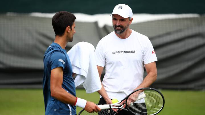 djokovic e Ivanisevic Wimbledon 2019