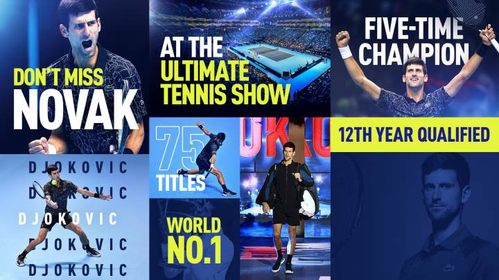Novak Djokovic es el segundo tenista clasificado para las Nitto ATP Finals 2019 tras Rafa Nadal.