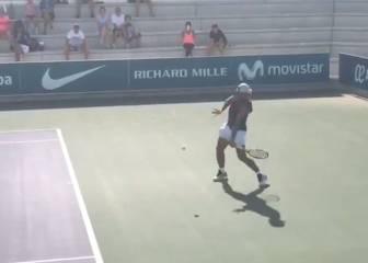 Rafa Nadal retoma los entrenamientos en pista dura