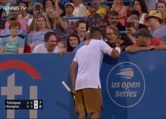 Otra locura de Kyrgios: esto hizo cuando sacaba por el partido