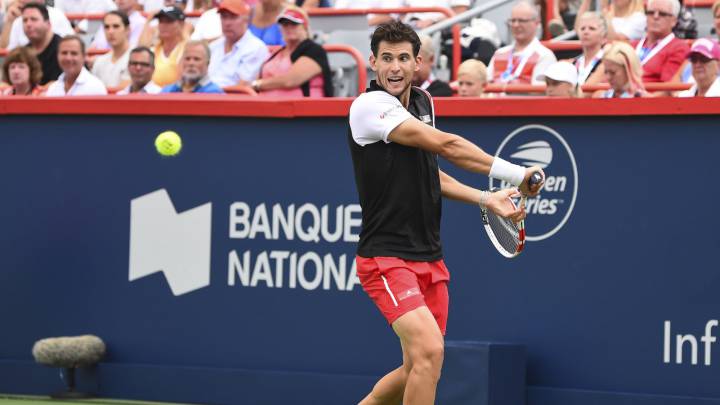 Dominic Thiem, durante un partido.