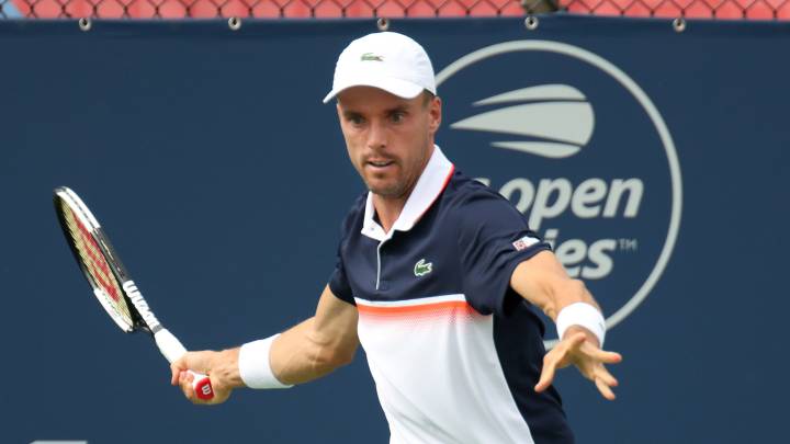 Roberto Bautista, durante un partido en Montreal.