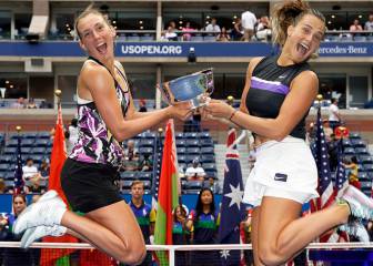 Mertens y Sabalenka, nuevas campeonas de dobles