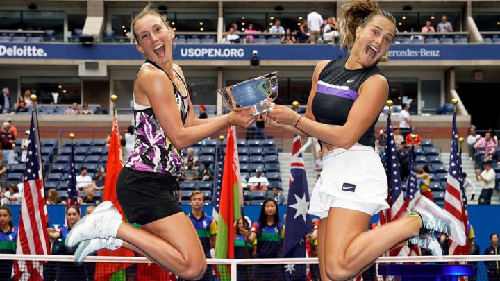 Mertens y Sabalenka, nuevas campeonas de dobles