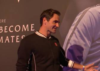 La broma de Federer con Nadal al ver un cartel de los 2 juntos