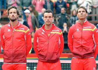 Nadal, Bautista, Feliciano y Carreño, en la final de Davis