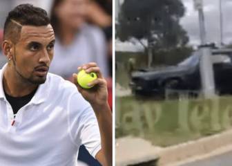 Kyrgios estrella su coche de 300.000$ contra una farola