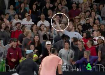 Kyrgios, otra vez: ¡lanzó una cáscara de plátano al público!