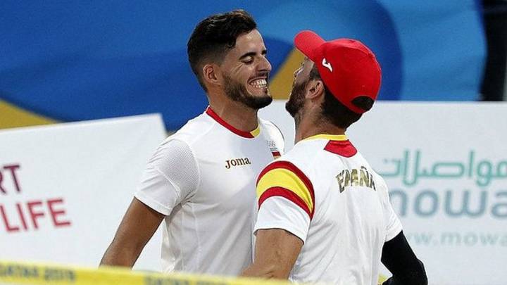 Antomi Ramos y Gerard Rodríguez tenis playa