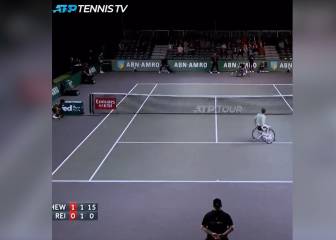Ocurrió en un torneo de tenis en silla de ruedas: el punto jamás visto que triunfa en las redes