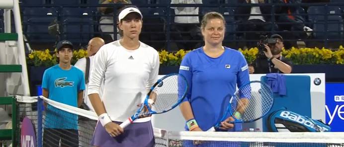 Muguruza sobrevive al digno regreso de Kim Clijsters