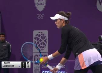 Barty ejerce de líder y frena la progresión de Muguruza