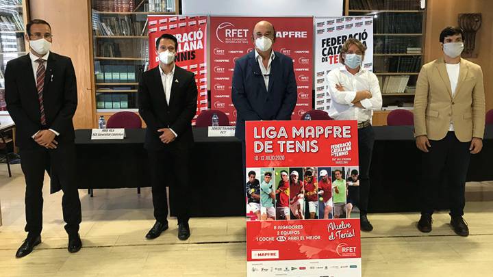 Bautista y Carreño, al frente del inicio de la nueva normalidad en el tenis con la Liga Mapfre