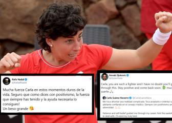 Djokovic y Nadal, a Carla: