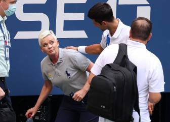 La descalificación de Djokovic tras dar un pelotazo a una jueza