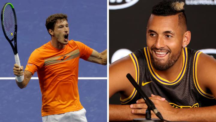 El tenista español Pablo Carreño y el tenista australiano Nick Kyrgios.