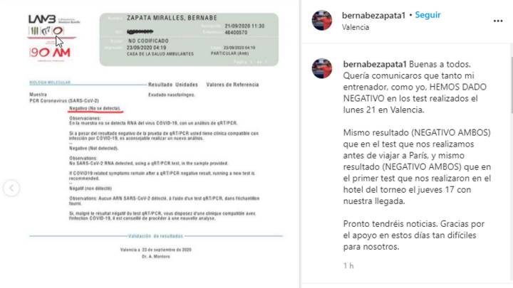Zapata fue expulsado de la previa por un falso positivo