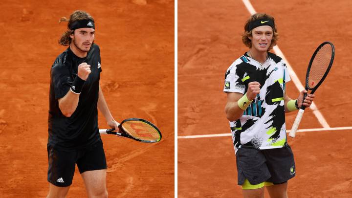 Tsitsipas y Rublev se citan en cuartos por primera vez