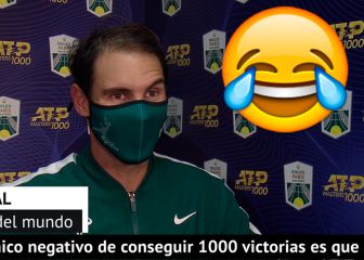 La broma de Nadal por haber conseguido su triunfo N°1.000