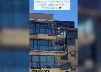 Ayer fue baile y hoy entrenaron: las nuevas imágenes de Nadal y Djokovic en Australia