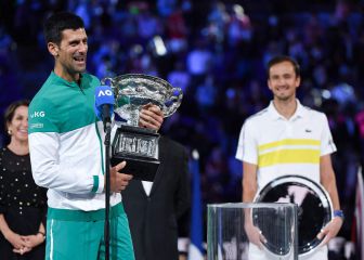 Djokovic mantiene la ventaja con Nadal, a quien Medvedev ya acecha en el ránking