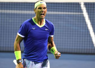 Nadal se impone a Sock en su vuelta a las pistas dos meses después