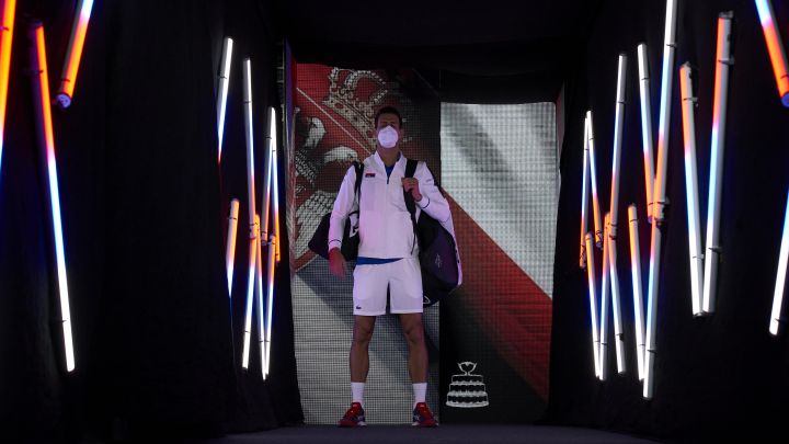 INNSBRUCK, AUSTRIA - NOVEMBER 26: Davis Cup by Rakuten Finals 2021 at OlimpiaWorld on November 26, 2021 in Innsbruck, Austria. (Photo by Pedro Salado / Quality Sport Images / Kosmos Tennis)