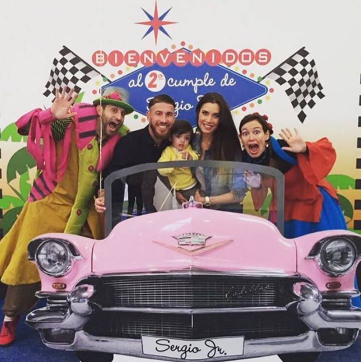 Susto en la fiesta de cumpleaños de Sergio Ramos Junior